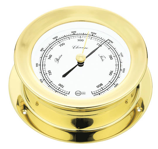 BM Marine America Barometer Brass