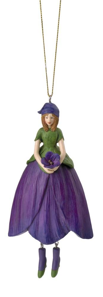 Hanging Flower Girl Violet Lilac 12cm