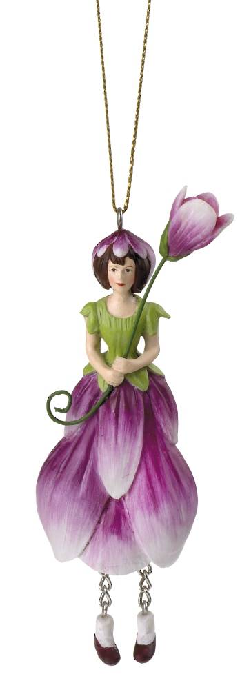 Hanging Flower Girl Magnolia Blossom Rose/Purple 12cm