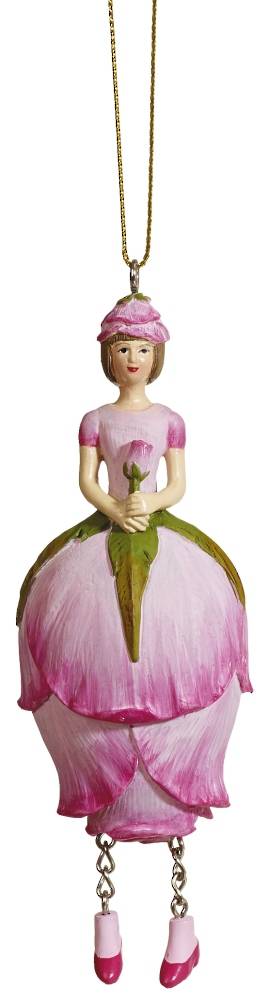 Hanging Flower Girl Rosebud Rose 12cm