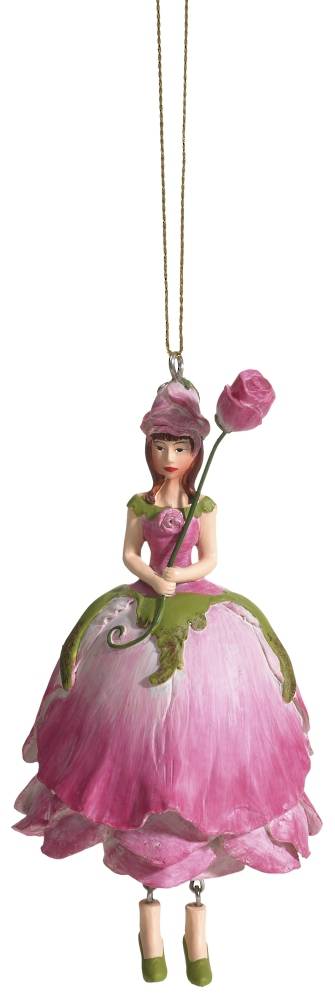 Hanging Flower Girl Rose Old Rose 12cm