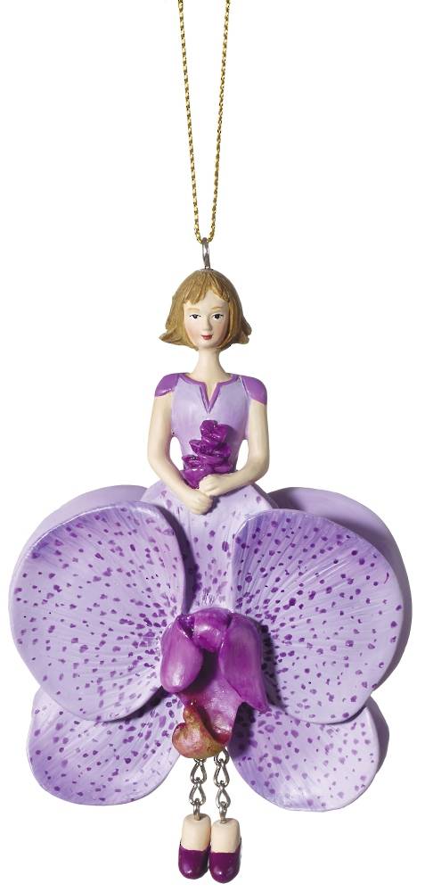 Hanging Flower Girl Orchid Lilac 12cm