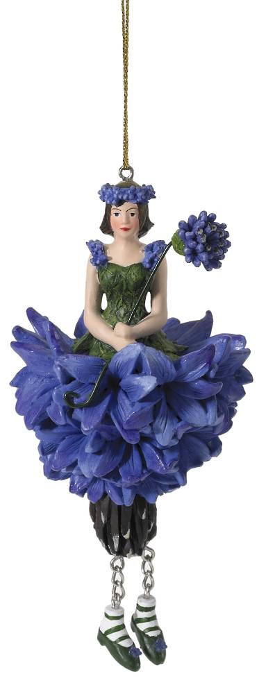 Hanging Flower Girl Cornflower Blue 12cm