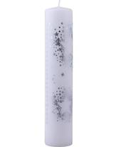 Advent Calendar Candle Silver Stars