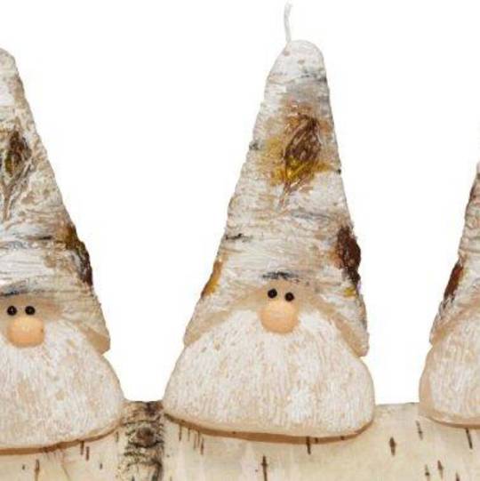 Xmas Birch Elf Candle, Cone