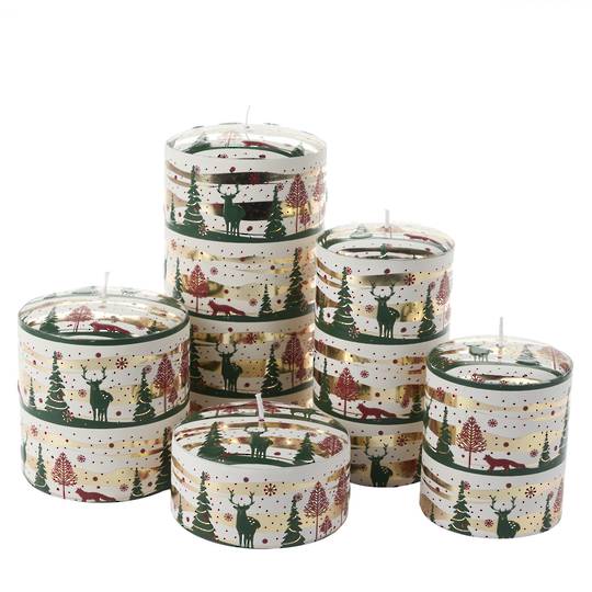 Nordic Landscape Candle, Gold