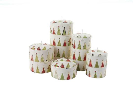 Christmas Tree Candle, Lime Green