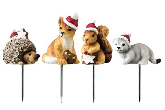 Hutsch. Porcelain Animal Picks Set4