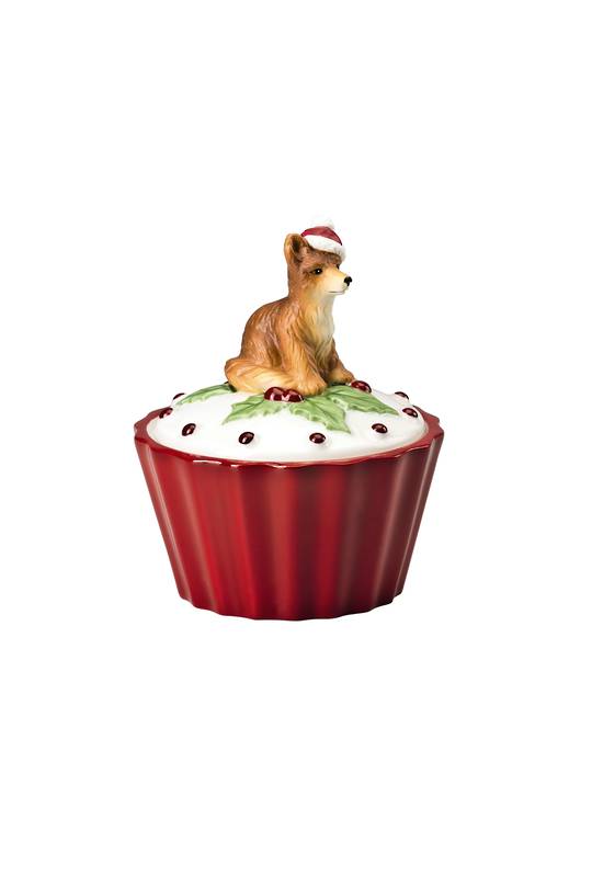 Hutsch. Porcelain Fox Box 8cm
