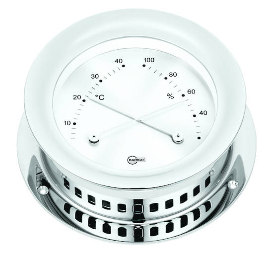 BM Marine America Thermometer & Hygrometer Chrome