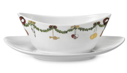 StarFluted Christmas Sauce Boat