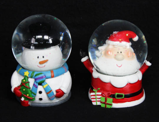 SnowGlobe Santa or Snowman 7cm