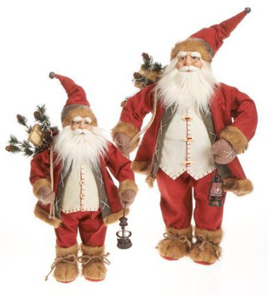 Santa, Red Coat White Vest LED