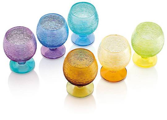 MultiColour Port/Liq Glasses