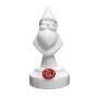 Kosta Boda Dot Santa White w/Red