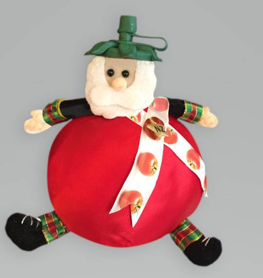 Iconic Hanging Fabric Tomato Sauce Santa