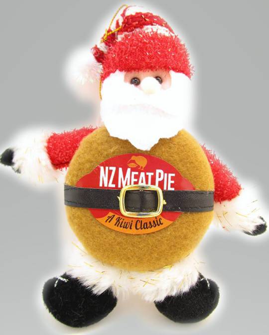 Iconic Hanging Fabric MeatPie Santa