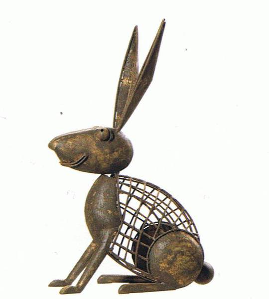 IronWire Garden Object, Rabbit 34x34x56cm