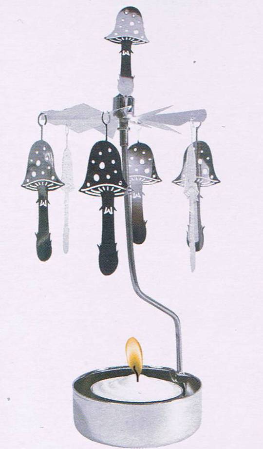 Rotary Candle Holder Mushroom