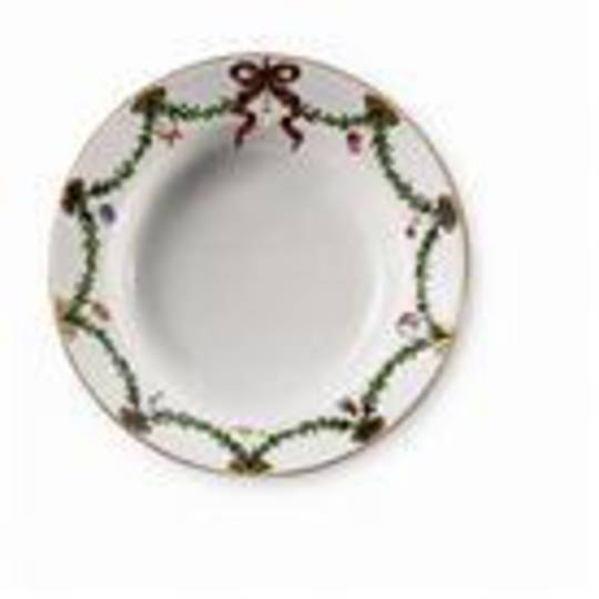 Starfluted Christmas Entree Plate