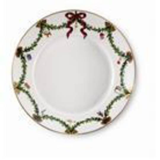 StarFluted Christmas Deep Plate