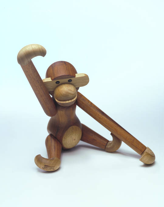Danish Teak Monkey 20cm