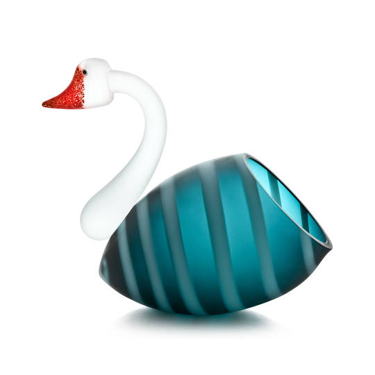 ArtGlass Swan Bowl or Vase