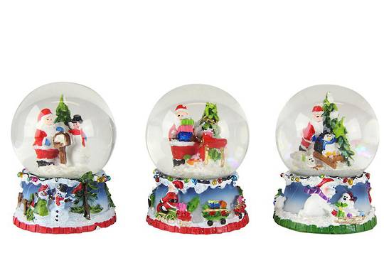 Mini SnowGlobe, Snowy Santa Scene 5cm