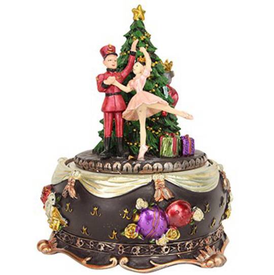 Muscial Nutcracker Christmas Story Tree 16cm