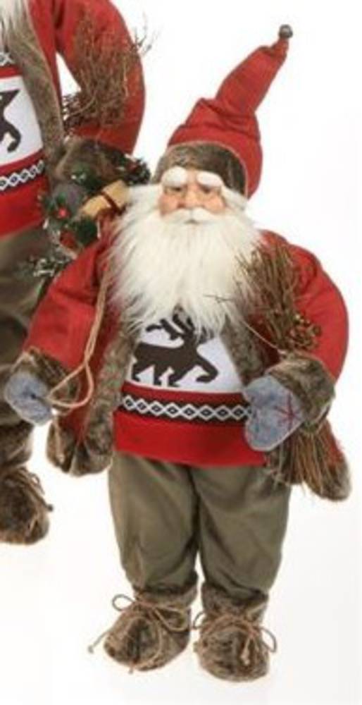 Santa 65cm Red Coat Reindeer Jumper LED Lights 3x AA Batt