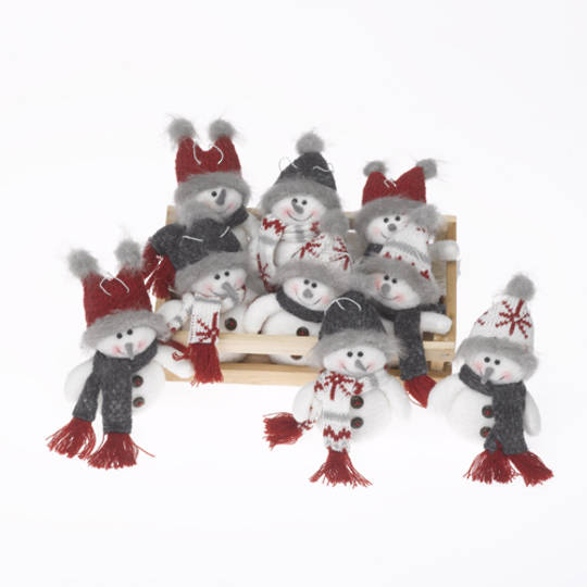 Hanging Plush Mini Winter American Snowman