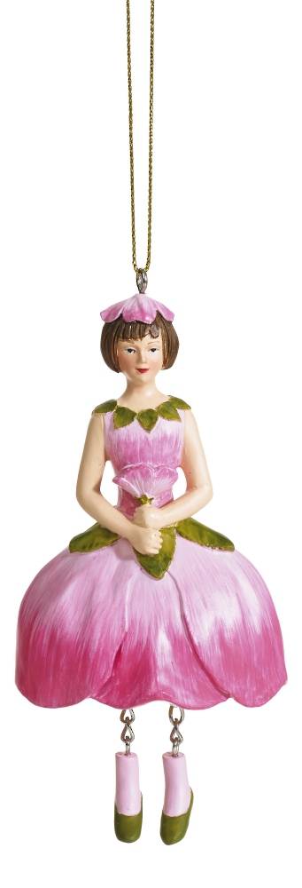Hanging Flower Girl Apple Blossom Rose/Pink 12cm