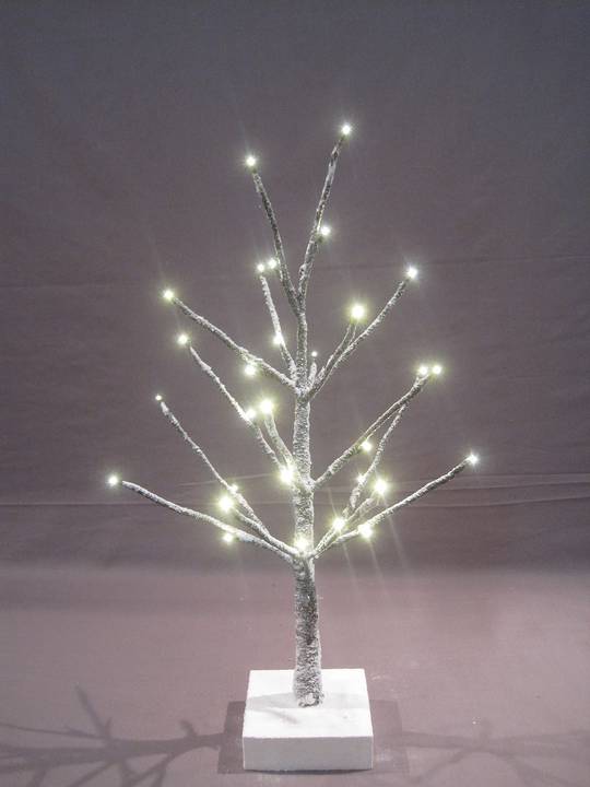 Snow Covered Twig Tree 60cm with 32 LED Lights