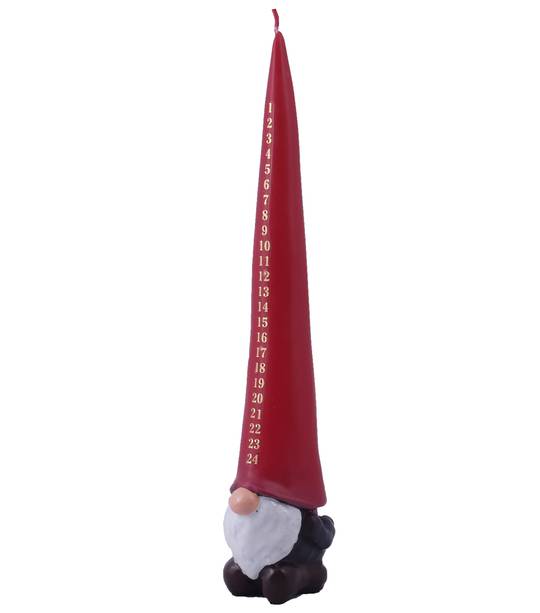 Advent Candle, Santa with Red Hat