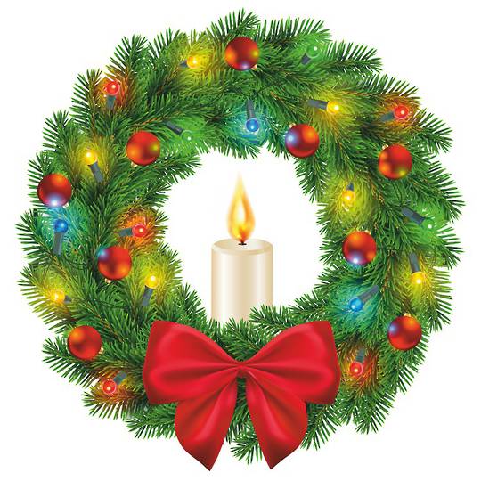 LED Flame Wreath Window Sticker