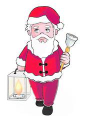 LED Flame Xmas Grandpa Window Sticker
