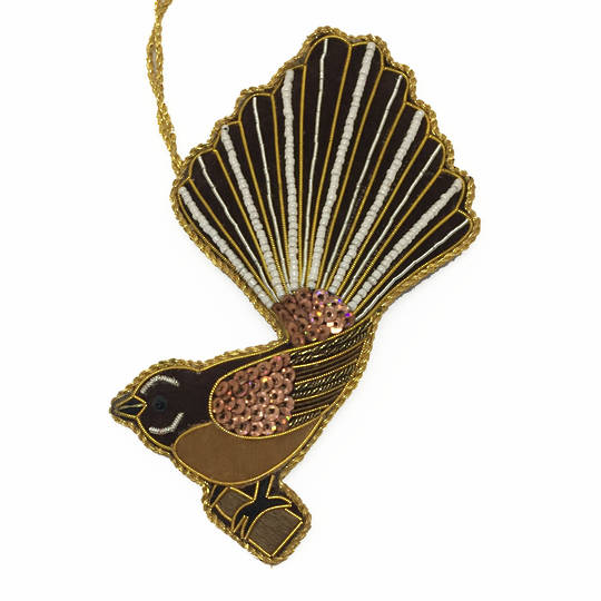 Hanging NZ Bird, Fantail / Piwakawaka