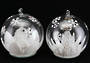 Glass Hanging Ball w/Scene and Light 12cm