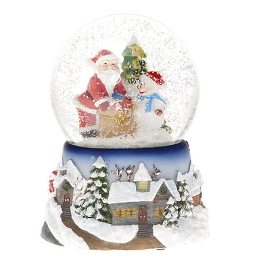 Musical LED SnowGlobe, Putting Presents Under The Tree