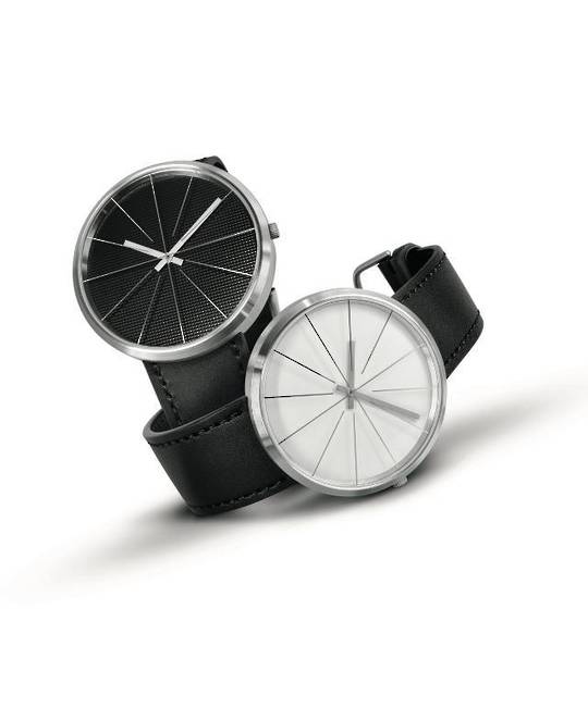 Pierre Junod,Carouge, Black Face 40mm Black Strap