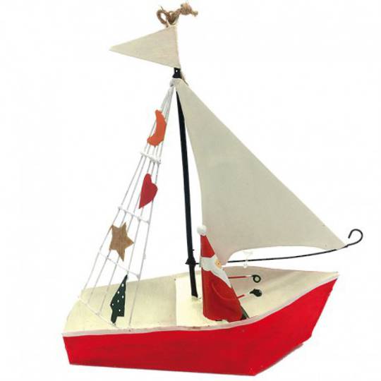 Tin Santa in Sailing Boat