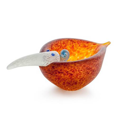 Artglass Tweety Bowl. Amber